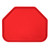 Cambro 1520TR510 14.56" x 19.5" Trapezoid Fiberglass Signal Red Camtray - 12/Case