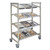 Cambro CPM244867FX1480 48" W x 67" H x 24" D Speckled Gray Steel Camshelving Premium Mobile Flex Station Unit