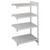 Cambro CPA243664V4480 36" W x 24" D x 64" H Speckled Gray Polypropylene 4 Shelves Louvered Camshelving Premium Add-On Unit