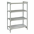 Cambro CPU245472VS4480 54" W x 24" D x 72" H Speckled Gray Vented and Solid 4 Shelves Camshelving Premium Starter Unit