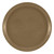 Cambro 900513 9" Dia. Round Leaf Brown Fiberglass Serving Camtray - 12/Case