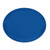 Cambro 2700123 26.88" x 22" Amazon Blue High-Impact Fiberglass Oval Camtray - 6/Case
