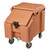 Cambro ICS100L4S157 100 Lb. Coffee Beige Plastic Mobile SlidingLid Ice Caddy