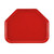 Cambro 1418TR510 14" x 18" Trapezoid Fiberglass Signal Red Camtray - 12/Case