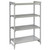 Cambro CPU244884VS4PKG 48" W x 24" D x 84" H Speckled Gray 4 Shelves Vented and Solid Camshelving Premium Starter Unit