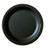 Cambro 65CWNR110 6.56" Dia. Black Polycarbonate Round Narrow Rim - 48/Case