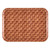 Cambro 1520302 15" x 20.25" Rectangular Fiberglass Light Basketweave Camtray - 12/Case