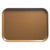 Cambro 1520508 15" x 20.25" Rectangular Fiberglass Suede Brown Camtray - 12/Case