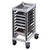 Cambro UGNPR11H9480 375 Lb. Speckled Gray Composite Plastic Half Size Unit Camshelving GN Food Pan Trolly