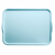 Cambro 1520H177 15" x 20" Sky Blue Reinforced Fiberglass Rectangular Camtray with Handles - 12/Case