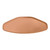 Cambro 1520TR117 14.56" x 19.5" Trapezoid Fiberglass Dark Peach Camtray - 12/Case