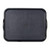 Cambro 1418CWNSH110 14" x 18" Black Polycarbonate Rectangular Camwear Tray with Handles - 12/Case