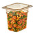 Cambro 86HP150 6" Deep Amber Plastic 1/8 Size H-Pan High Heat Hot Food Pan - 6/Case