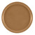 Cambro 1100508 11" Dia. Suede Brown Round Fiberglass Serving Camtray - 12/Case