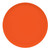 Cambro 1950220 19.5" Citrus Orange Fiberglass Round Serving Camtray - 12/Case