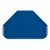 Cambro 1422TR123 14" x 22" Trapezoid Fiberglass Amazon Blue Camtray - 12/Case