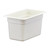 Cambro 46CW148 3.9 Qt. White Polycarbonate 1/4 Size Camwear Food Pan - 6/Case