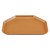 Cambro 1418TR508 14" x 18" Trapezoid Fiberglass Suede Brown Camtray - 12/Case