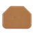 Cambro 1418TR508 14" x 18" Trapezoid Fiberglass Suede Brown Camtray - 12/Case