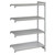 Cambro CPA242484VS4PKG 24" W x 24" D x 84" H Speckled Gray 4 Shelves Vented and Solid Camshelving Premium Add-On Unit