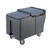 Cambro ICS175L191 175 Lb. Granite Gray Plastic Mobile SlidingLid Ice Caddy