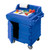 Cambro KWS40186 40.56" x 33" x 45.50" Navy Blue Polyethylene Utility Station Mobile Modular Enclosed Base with Storage CamKiosk Counter/Work Station