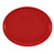 Cambro 2500521 24" x 19" Red High-Impact Fiberglass Oval Camtray - 6/Case