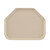 Cambro 1418TR106 14" x 18" Light Peach Trapezoid High-Impact Fiberglass Camtray - 12/Case