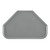 Cambro 1422TR107 14" x 22" Trapezoid Fiberglass Pearl Gray Camtray - 12/Case