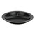 Cambro 93CW110 9" Dia. Black Polycarbonate 3 Compartments Camwear Plate - 48/Case