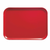 Cambro 1318510 12.63" x 17.75" x 0.69" Signal Red Rectangular High-Impact Fiberglass Camtray - 12/Case
