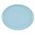 Cambro 2700177 26.88" x 22" Sky BLue High-Impact Fiberglass Oval Camtray - 6/Case
