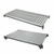 Cambro CBSK2136VS5580 36" W x 21" D Brushed Graphite Polypropylene Solid and Vented Camshelving Basics Plus Shelf Plate Kit