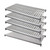 Cambro CBSK2136VS5580 36" W x 21" D Brushed Graphite Polypropylene Solid and Vented Camshelving Basics Plus Shelf Plate Kit