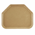 Cambro 1520TR514 14.56" x 19.5" Trapezoid Fiberglass Earthen Gold Camtray - 12/Case