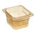Cambro 63CLRHP150 6 15/16" x 12 3/4" x 5" Deep Translucent Fits 1/6 Size Food Pans H-Pan Colander - 6/Case