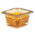 Cambro 63CLRHP150 6 15/16" x 12 3/4" x 5" Deep Translucent Fits 1/6 Size Food Pans H-Pan Colander - 6/Case