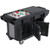 Cambro VBRUTHD6110 82"L x 27"W x 36.25"H Black Polyethylene with Foam-Injected Polyurethane 6 Ft. Unit Cold Food Versa Food Bar Work Table