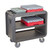 Cambro SC337615 41.50" W x 37.10" H x 23.80" D Charcoal Gray Polyethylene Ribbed Shelves Service Cart Pro