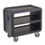 Cambro SC337615 41.50" W x 37.10" H x 23.80" D Charcoal Gray Polyethylene Ribbed Shelves Service Cart Pro
