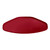 Cambro 1520TR221 14.56" x 19.5" Trapezoid Fiberglass Ever Red Camtray - 12/Case