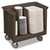 Cambro TDC30131 38.88" W x 34.50" H x 23.25" D Dark Brown Polyethylene Dish Cart