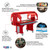 Cambro VBR6158 69" L x 42-1/2" W x 62-3/4" H Hot Red Polyethylene (5) Full Size Pans Cold Food Versa Food Bar Serving Buffet
