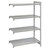 Cambro CPA186072S4480 60" W x 18" D x 72" H Speckled Gray 4 Shelves Solid Camshelving Premium Add-On Unit