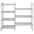 Cambro CPA186064V4480 60" W x 18" D x 64" H Speckled Gray Polypropylene 4 Shelves Louvered Camshelving Premium Add-On Unit