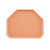 Cambro 1418TR117 14" x 18" Trapezoid Fiberglass Dark Peach Camtray - 12/Case