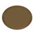 Cambro 2500513 24" x 19" Suede Brown High-Impact Fiberglass Oval Camtray - 6/Case