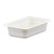 Cambro 42CW148 1.8 Qt. White Polycarbonate 1/4 Size Camwear Food Pan - 6/Case