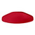 Cambro 1520TR521 14.56" x 19.5" Trapezoid Fiberglass Cambro Red Camtray - 12/Case