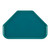 Cambro 1422TR414 14" x 22" Trapezoid Fiberglass Teal Camtray - 12/Case
